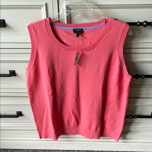 Talbots coral Ribbed vest tank